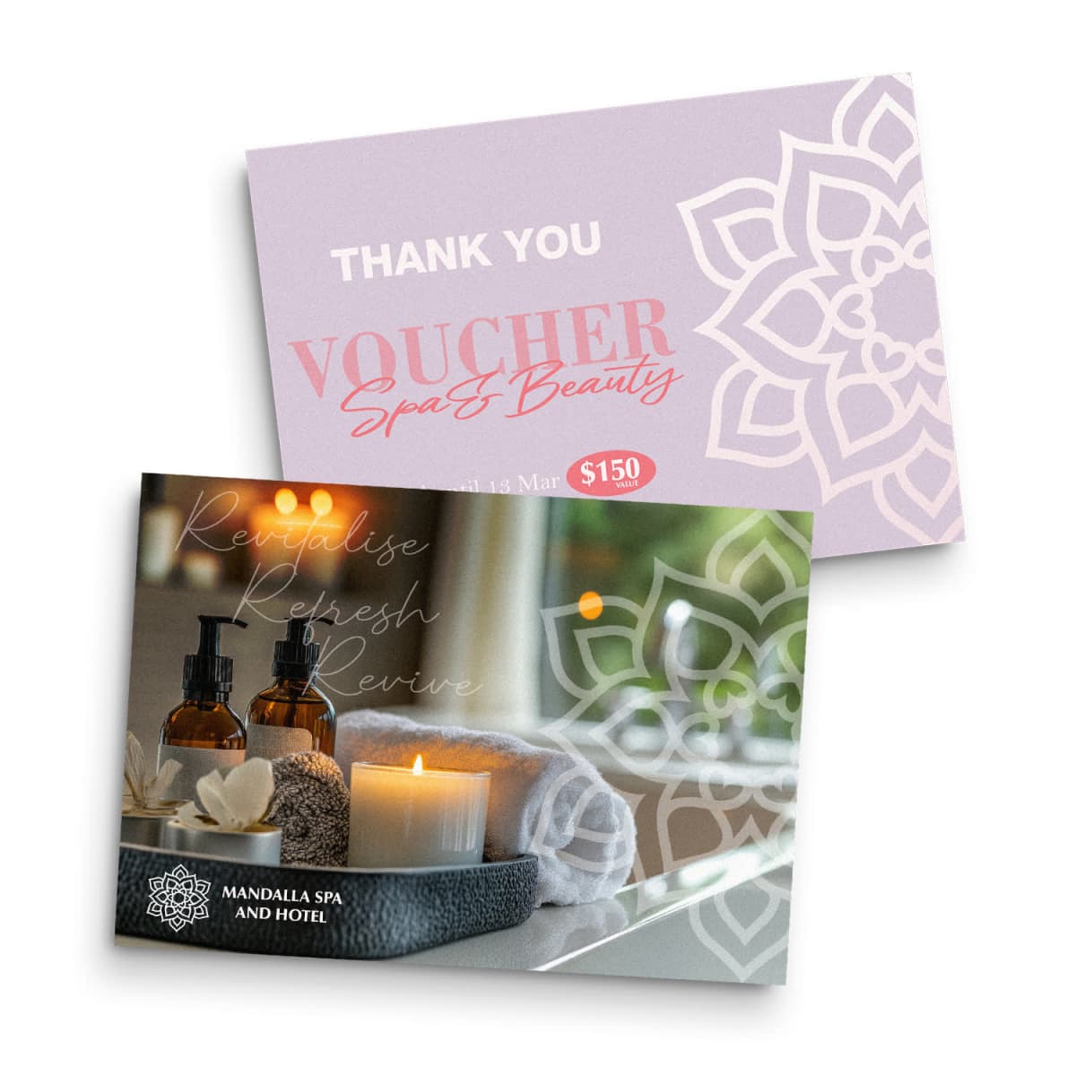 Full Colour Printed A6 Message Card