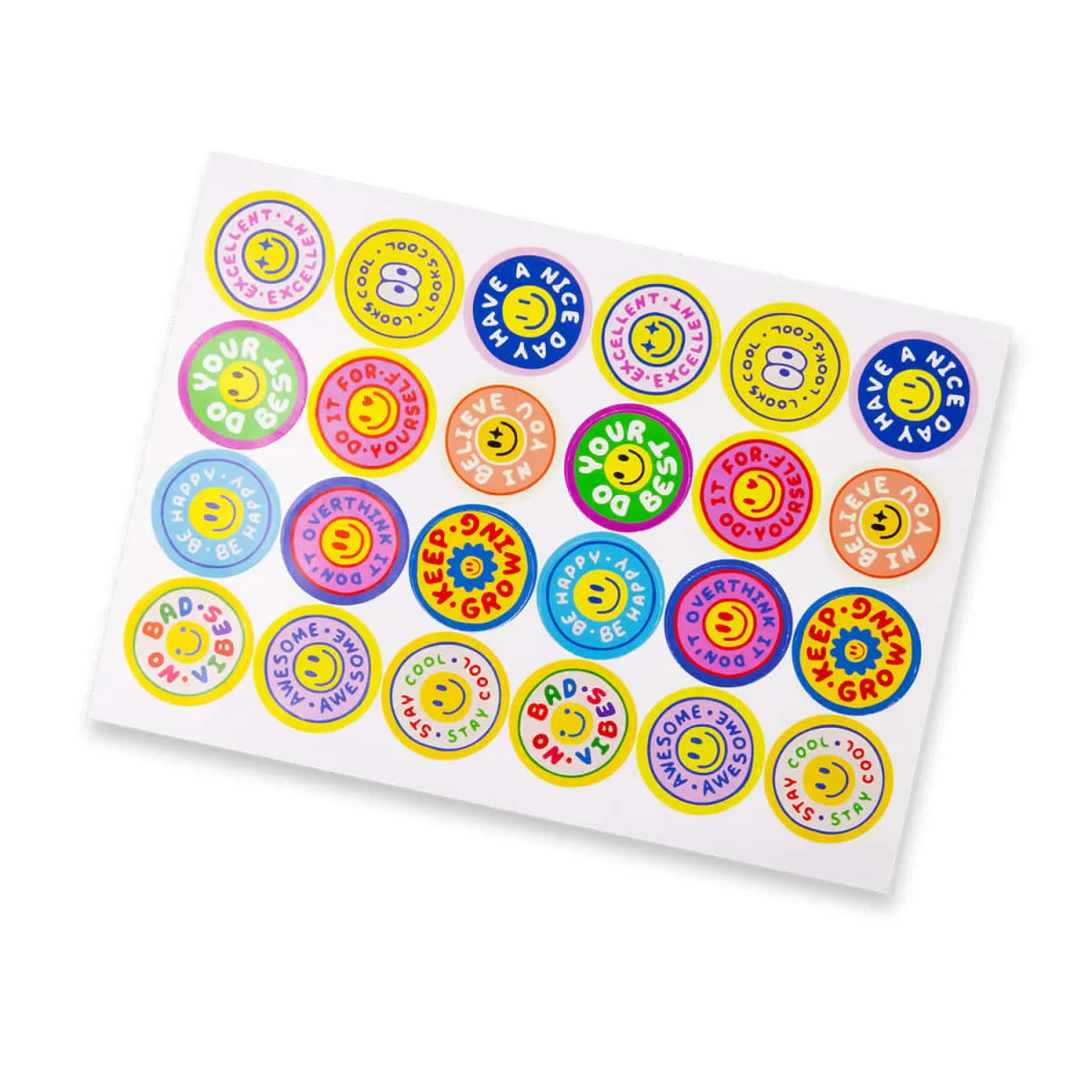 44Mm Glossy Sticker Sheet - Circle