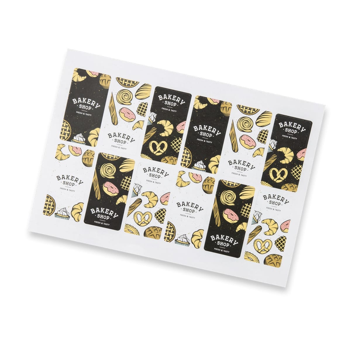 40X80Mm Matte Sticker Sheet - Rectangle