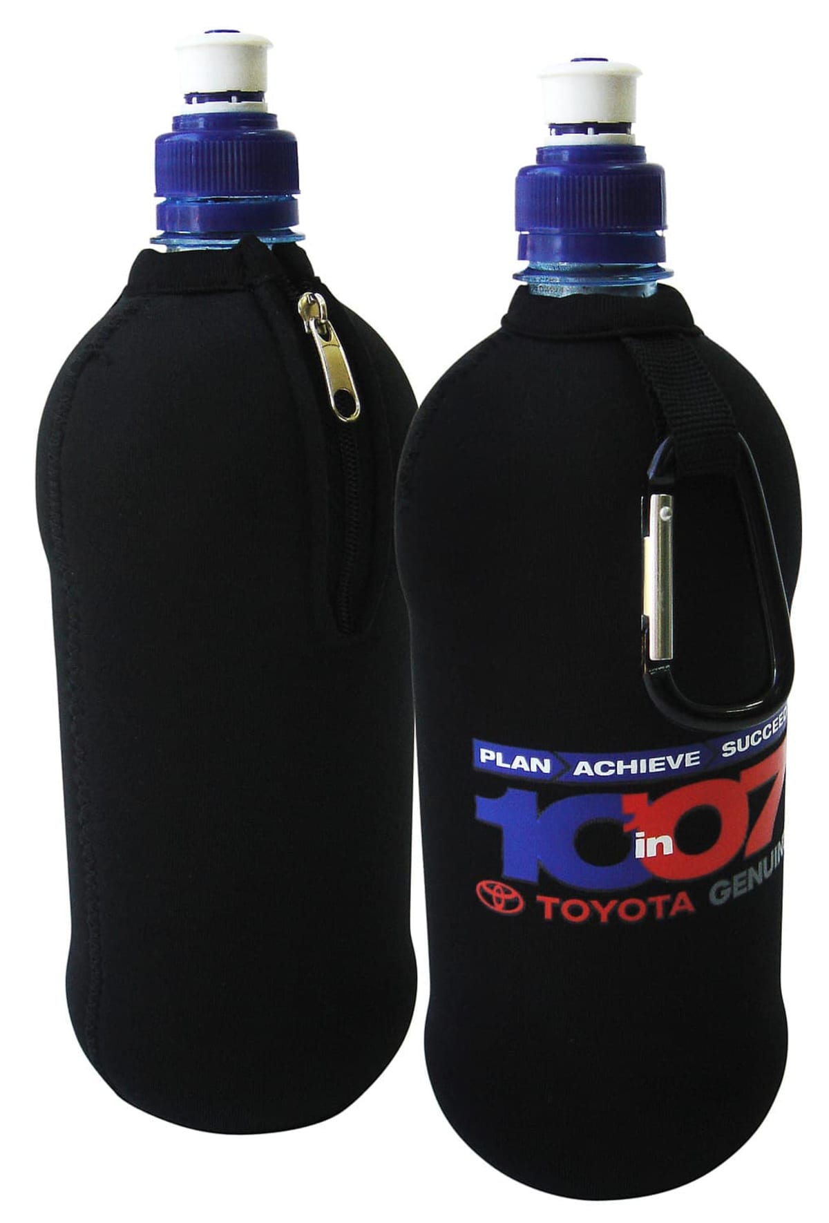 Water Bottle Cooler With Carabiners (Sublimation)