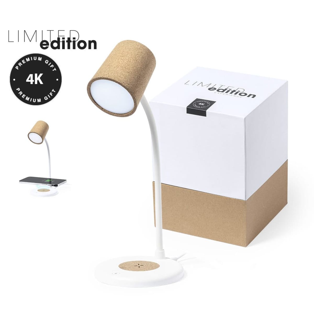 Elegant Cork Multifunction Lamp