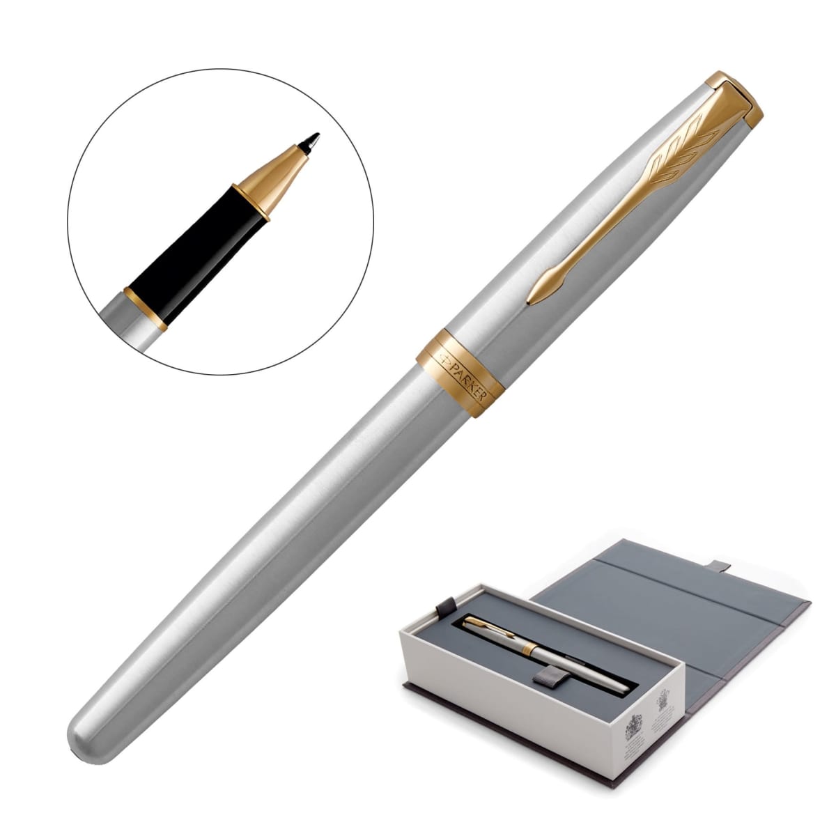 Parker Sonnet Stainless GT Rollerball Pens