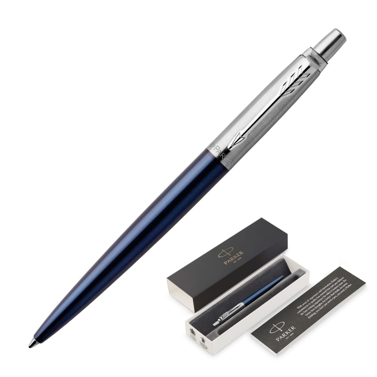Parker Pen Jotter Metal Royal Blue
