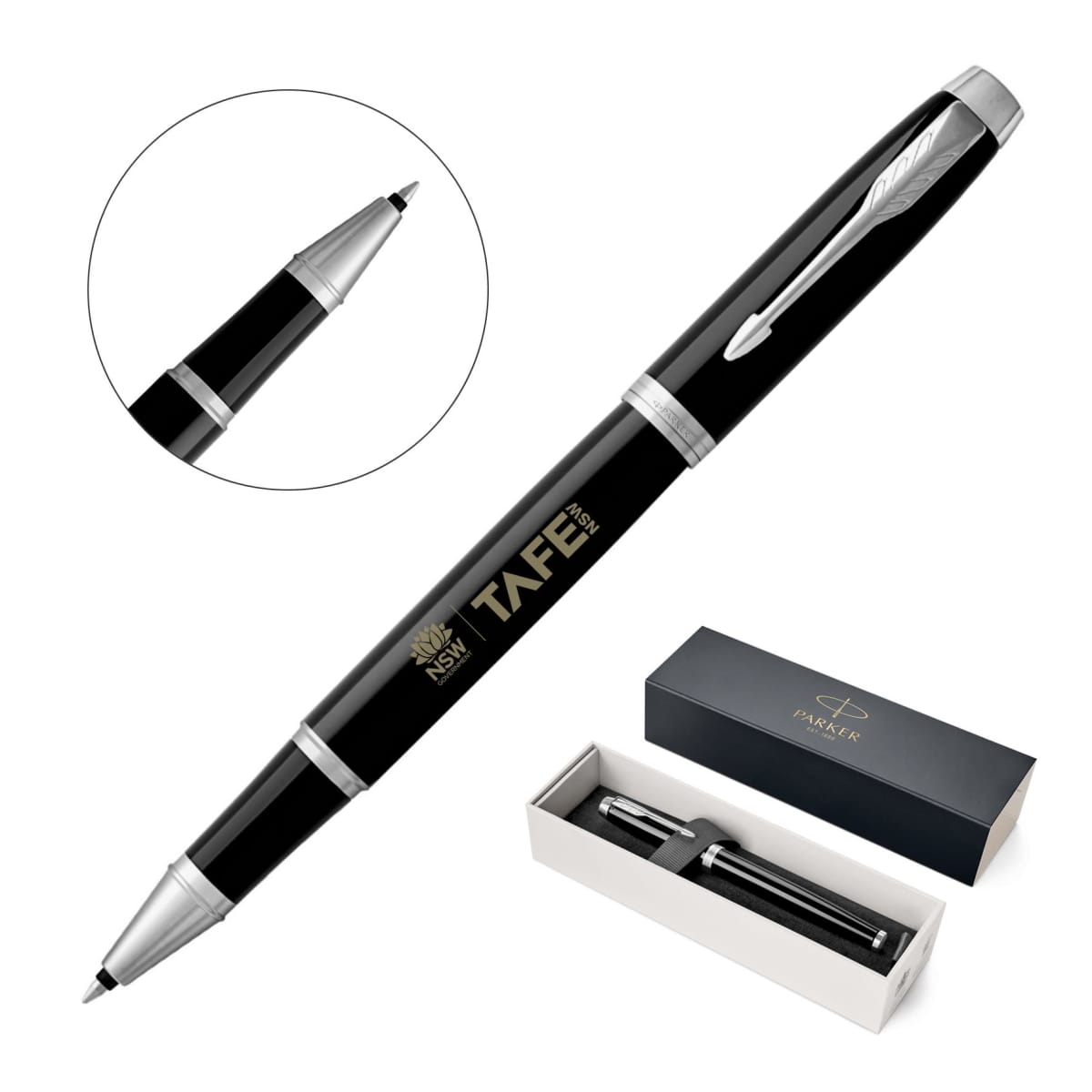 Authentic Black Parker Rollerball Pens