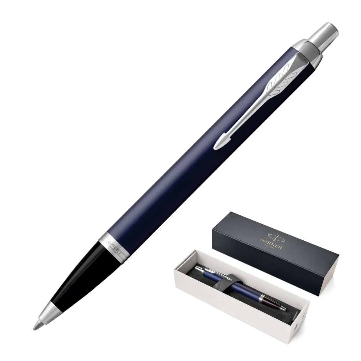 Matte Blue Ct - Ballpoint Parker Im Metal Pens