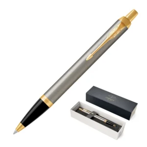 Parker IM Brushed Stainless GT Ballpoint Pens
