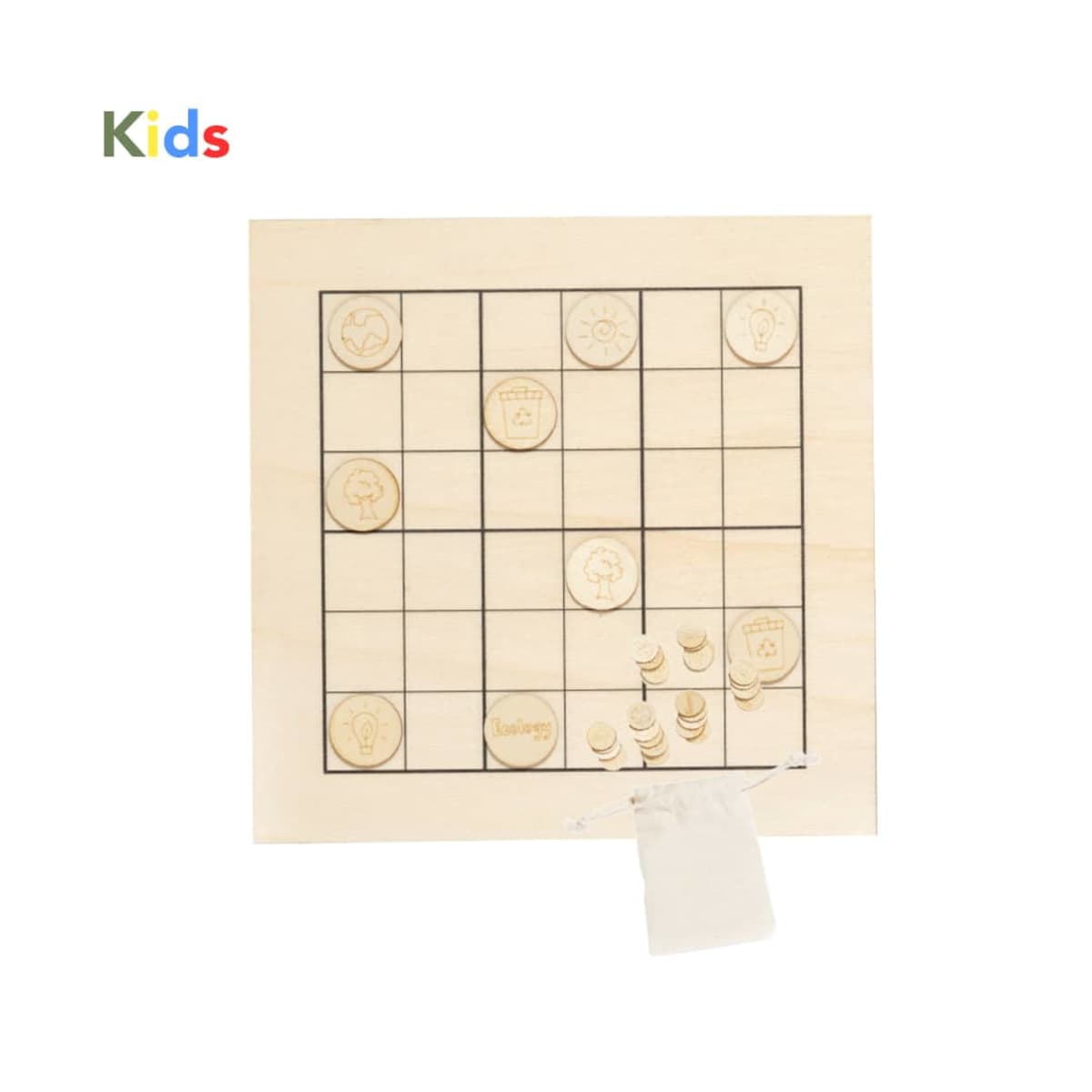 Kids Wooden Checkers