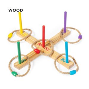Wood Ring Tossing Game