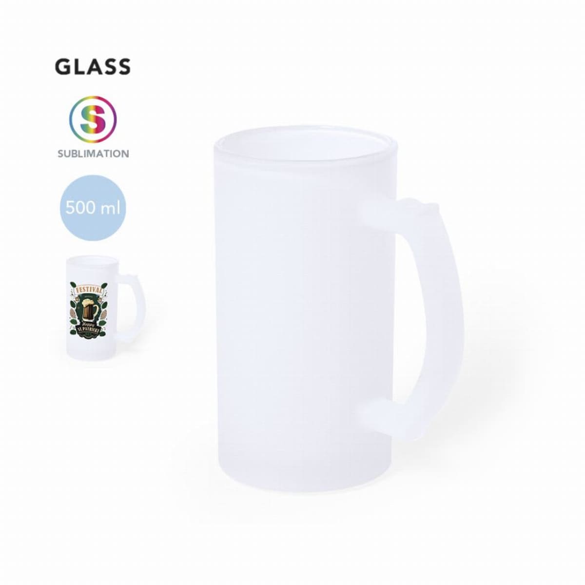 Sublimation Matte Beer Mugs