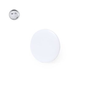Plain White Button Pins