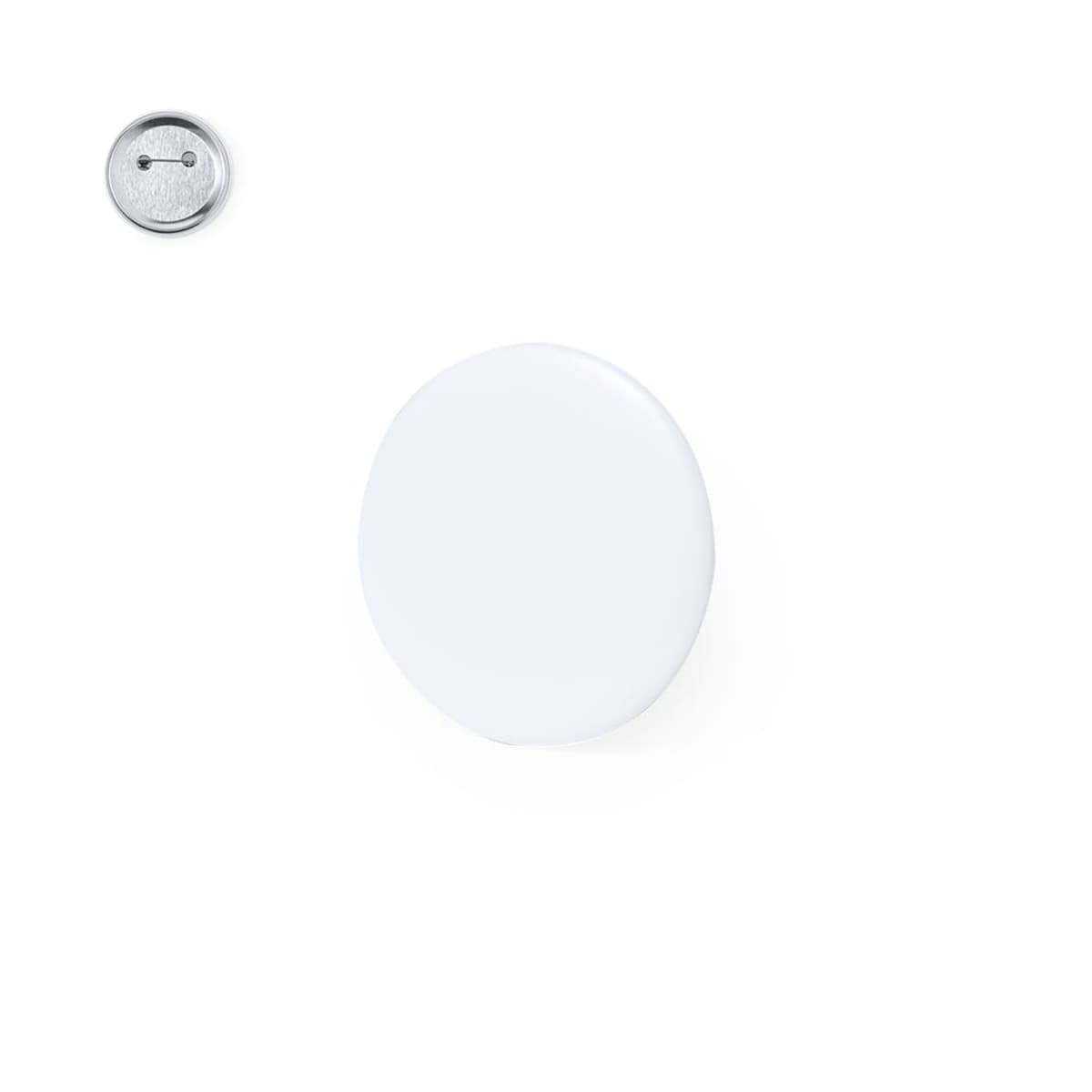 Plain White Button Pins