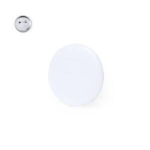 Superb White Button Badges