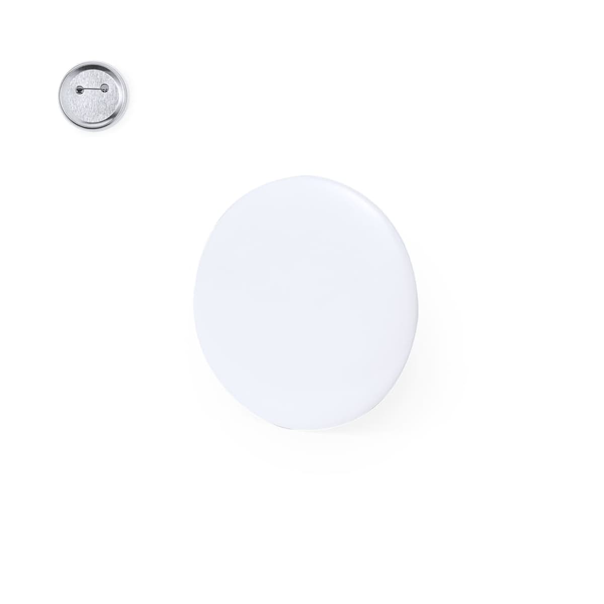 Superb White Button Badges