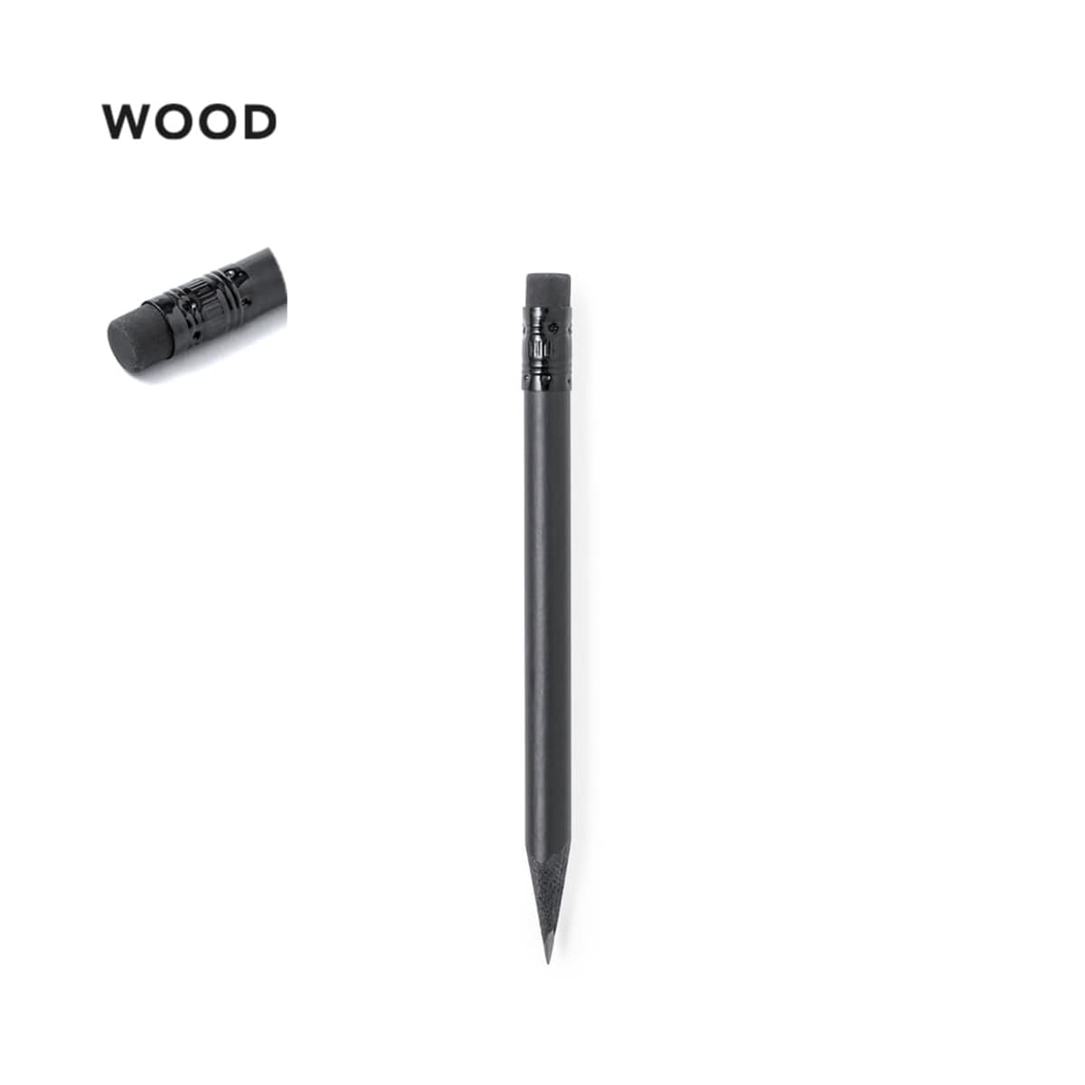 Wood Matte-Black Pencils