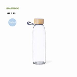 Bamboo Cap Glass Bottles