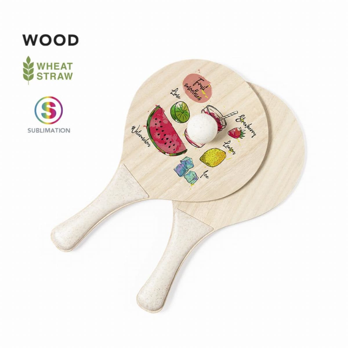 Sublimated Zaxia Beach Rackets