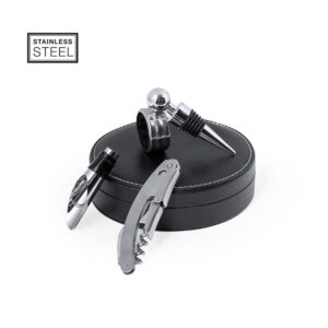Leather Accent Wine Sets