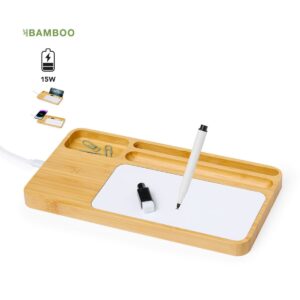 15W Bamboo Organizer Chargers