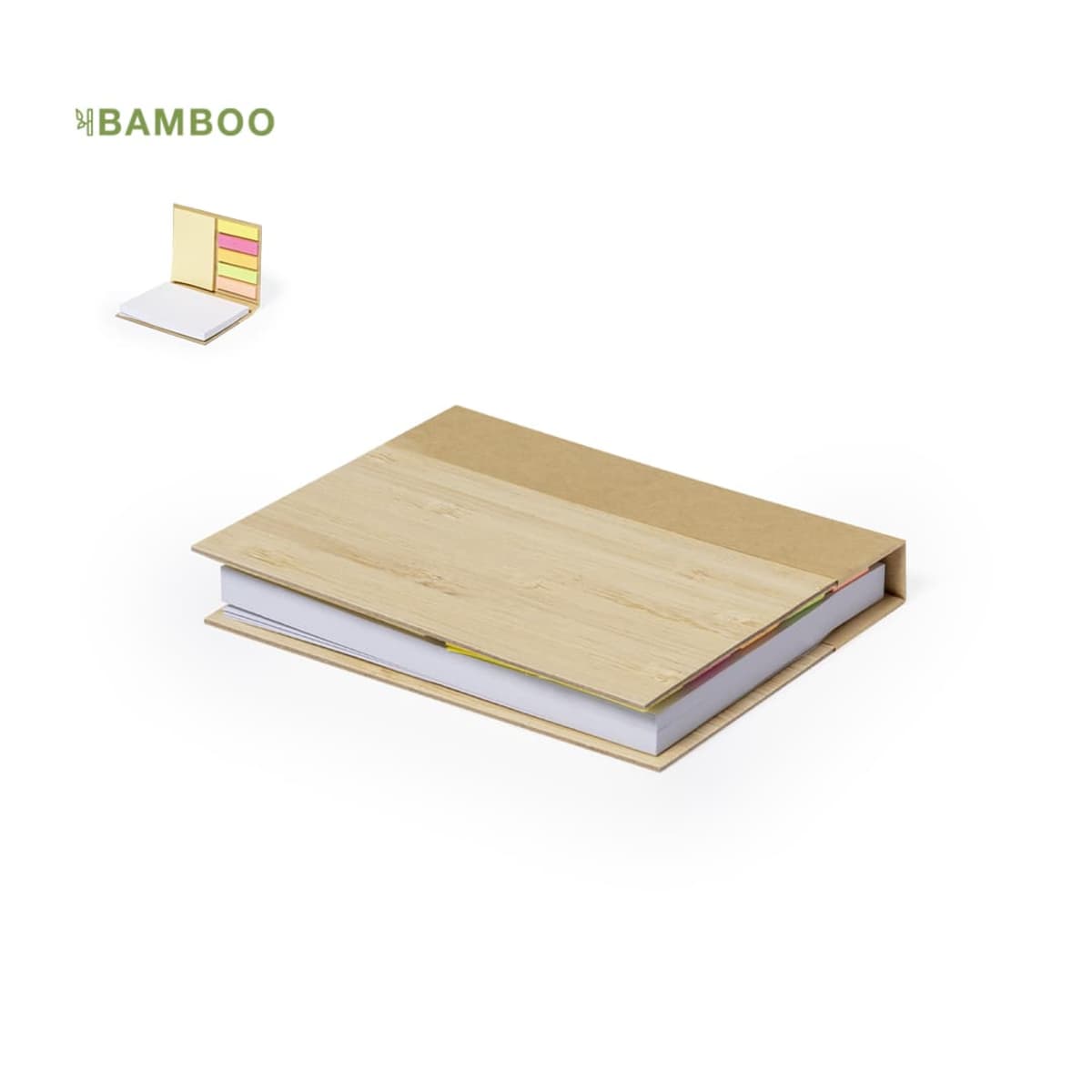 Hard-Covers Bamboo Sticky-Notebooks