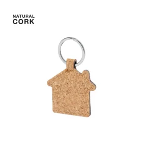 Natural Cork House Keyrings