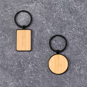 Eco-Elegant Polished Keyrings