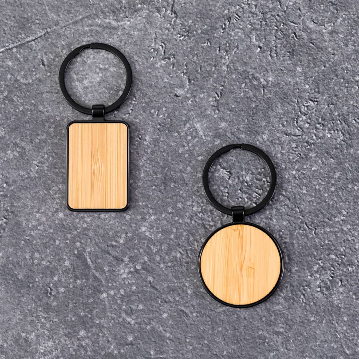 Eco-Elegant Polished Keyrings