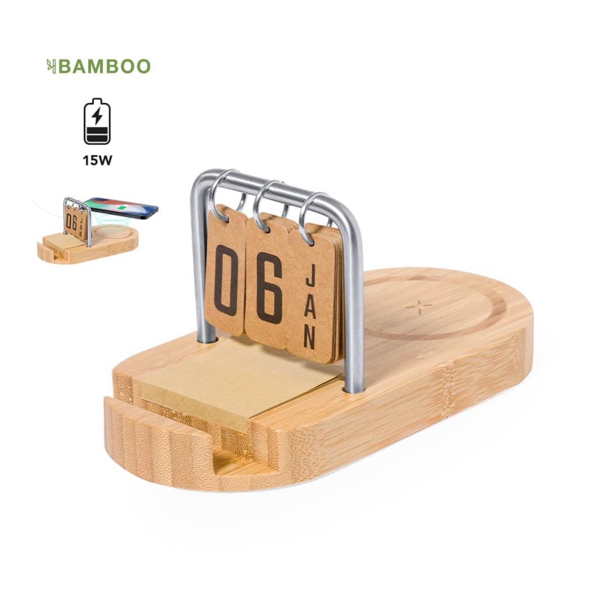 Bamboo Multifunction Eco Chargers