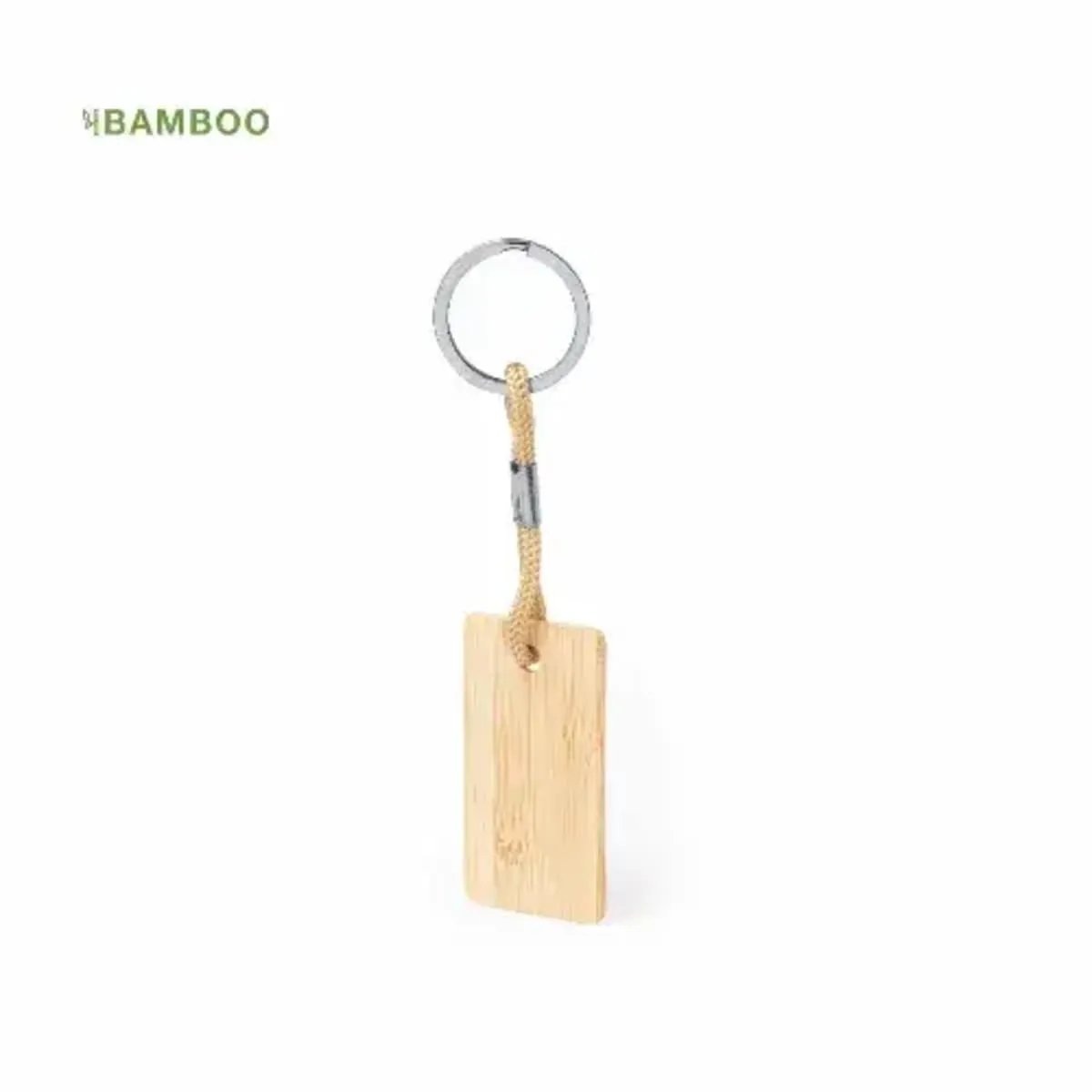 Rectangular Bamboo Keyrings