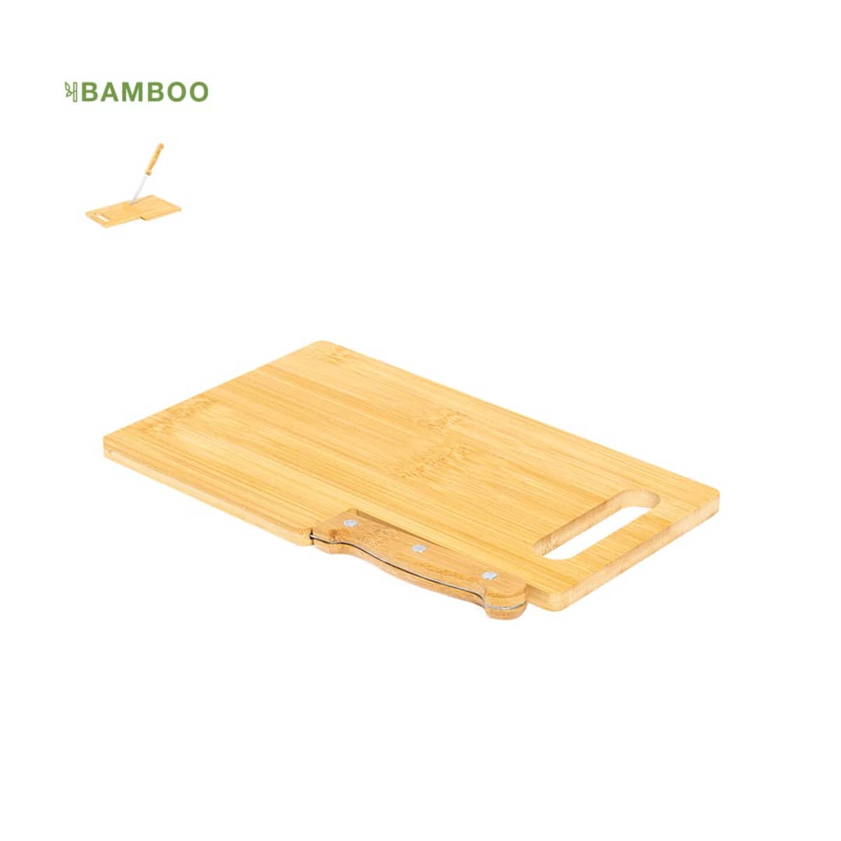 Bamboo Kitchen Cutting Boards With Knives