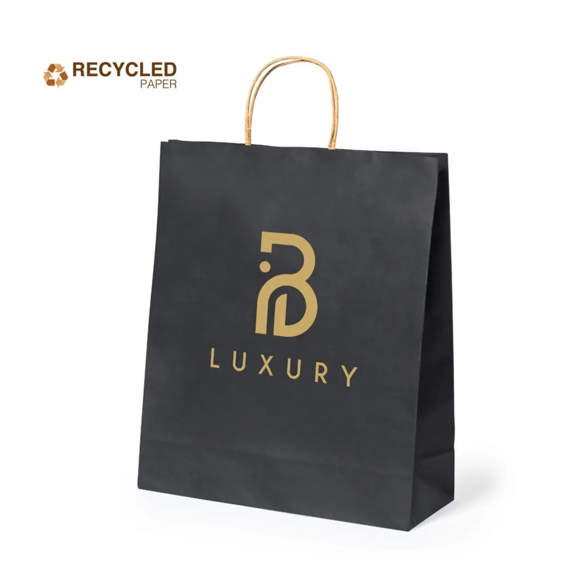 Black Recycled Paper Bags