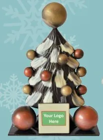 3D Lindt Christmas Tree With Custom Printed Plaque