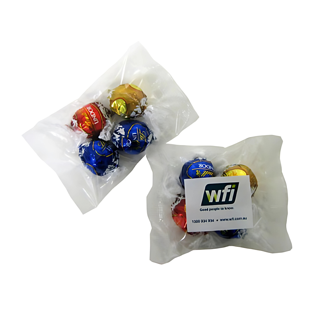 4 Lindt Balls In Cello Bags
