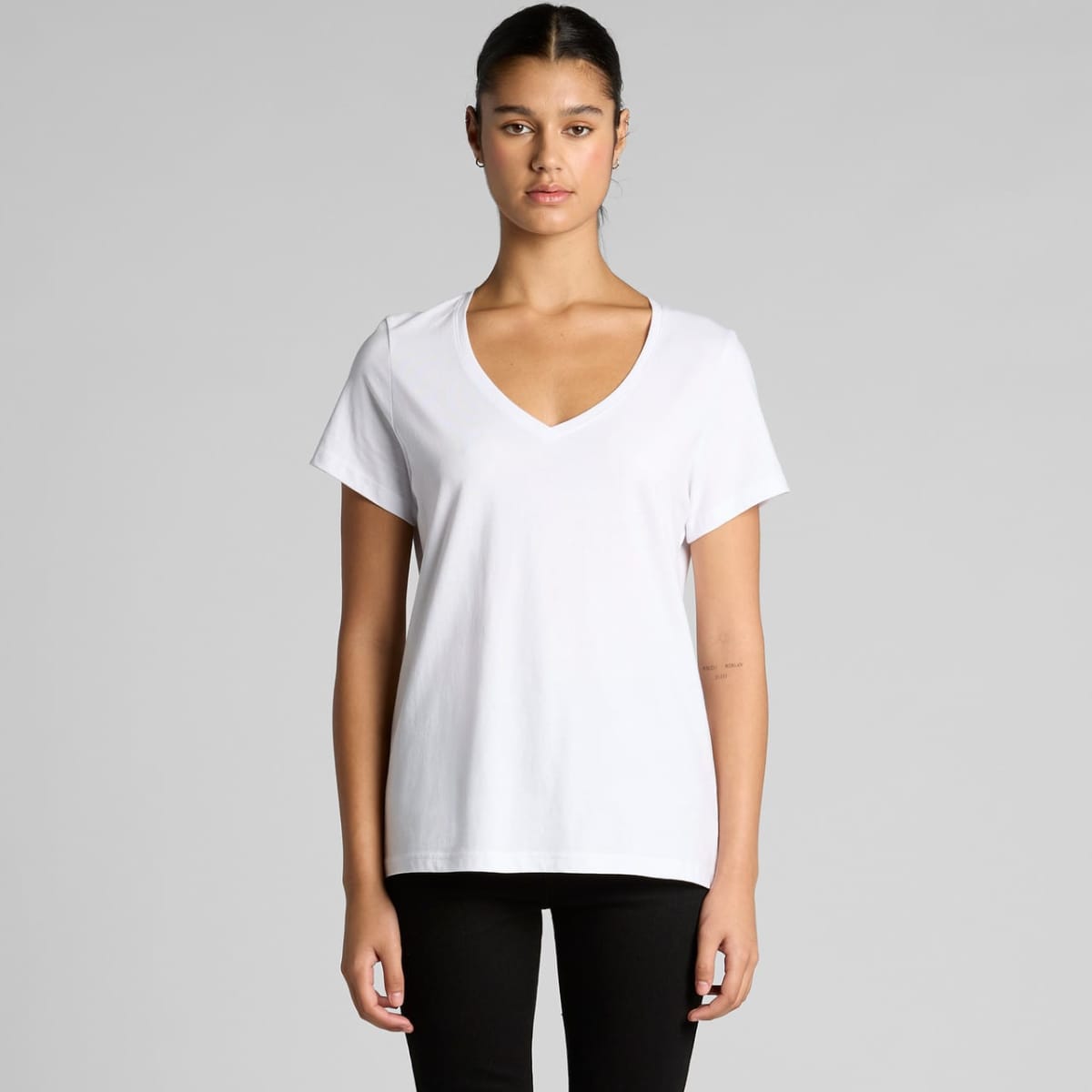 Wo's Maple V Neck Tees