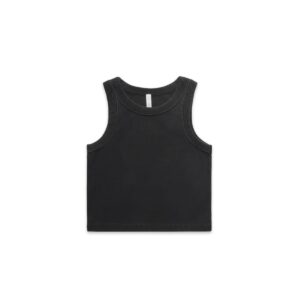 Wo's Faded Organic Rib Crop Tanks
