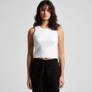 Wo's Organic Rib Crop Tanks