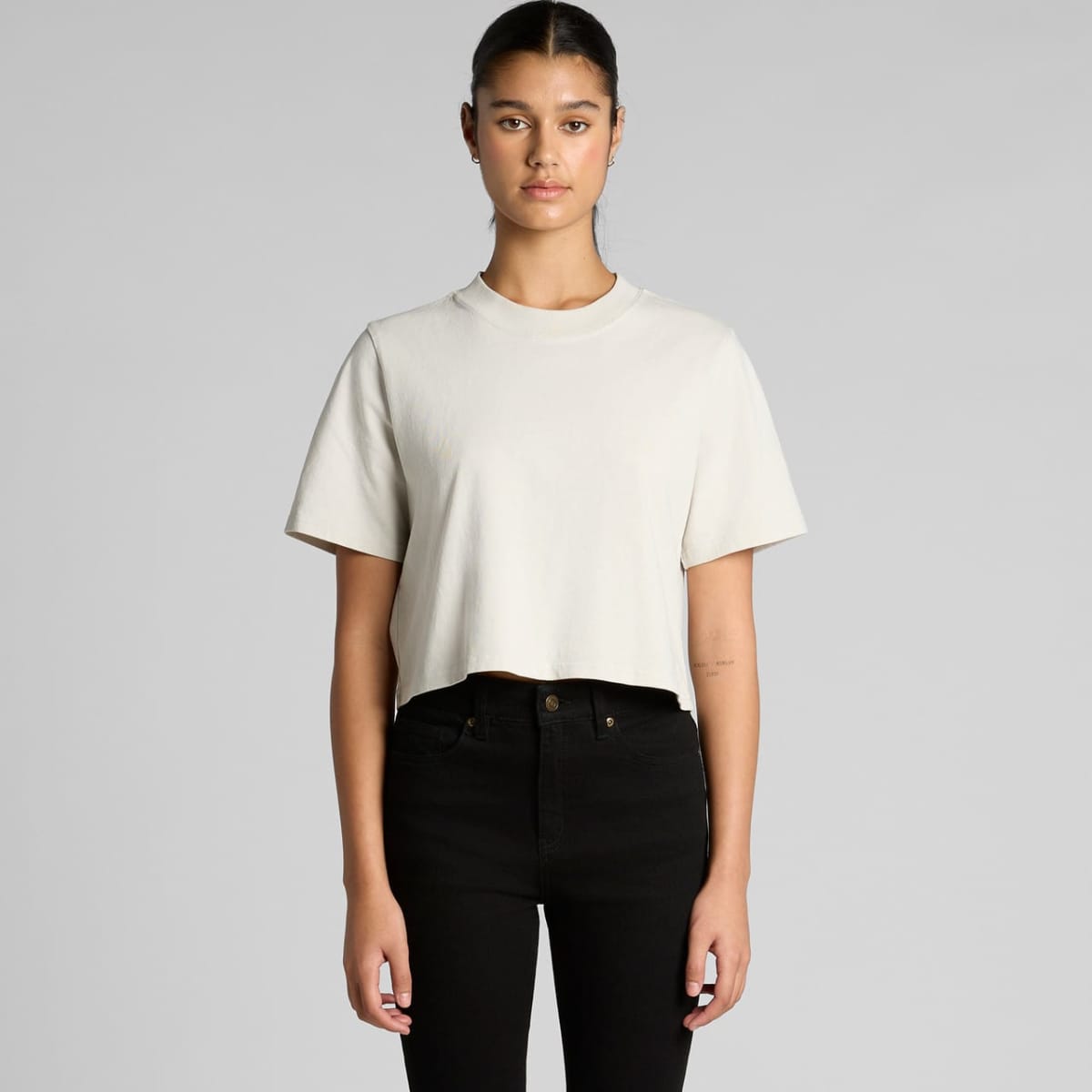 Wo's Heavy Faded Crop Tees