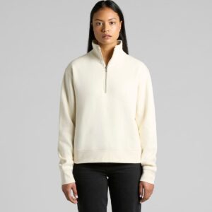Wo's Stencil Half Zip Crewss