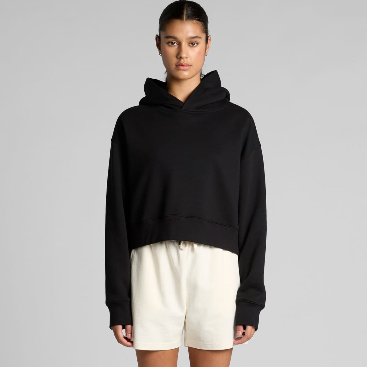 Wo's Relax Crop Hoodies