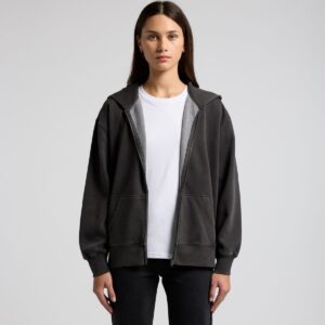 Wo's Relax Faded Zip Hoodies