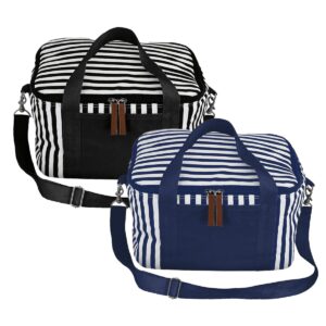 Striped Cotton Canvas Coolers 16L