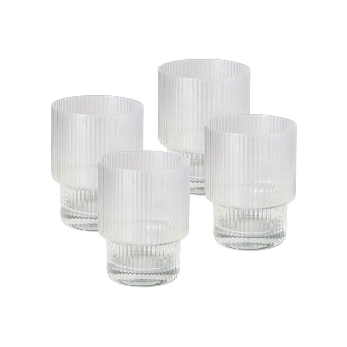 Alva Glass Tumblers Ribbed