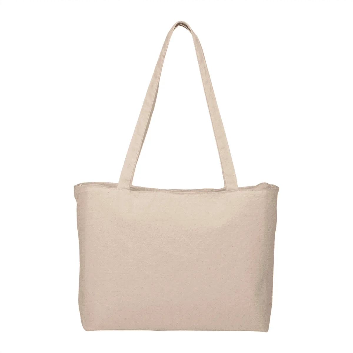 Hillsby Zippered Cotton Canvas Shopper Tote Bags