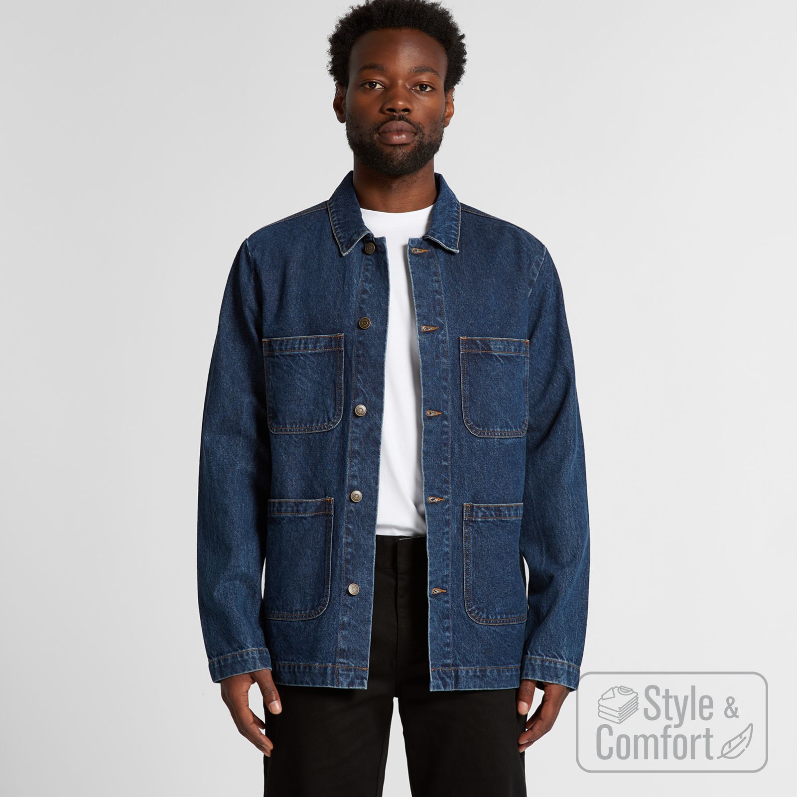 Mens Denim Chore Jackets