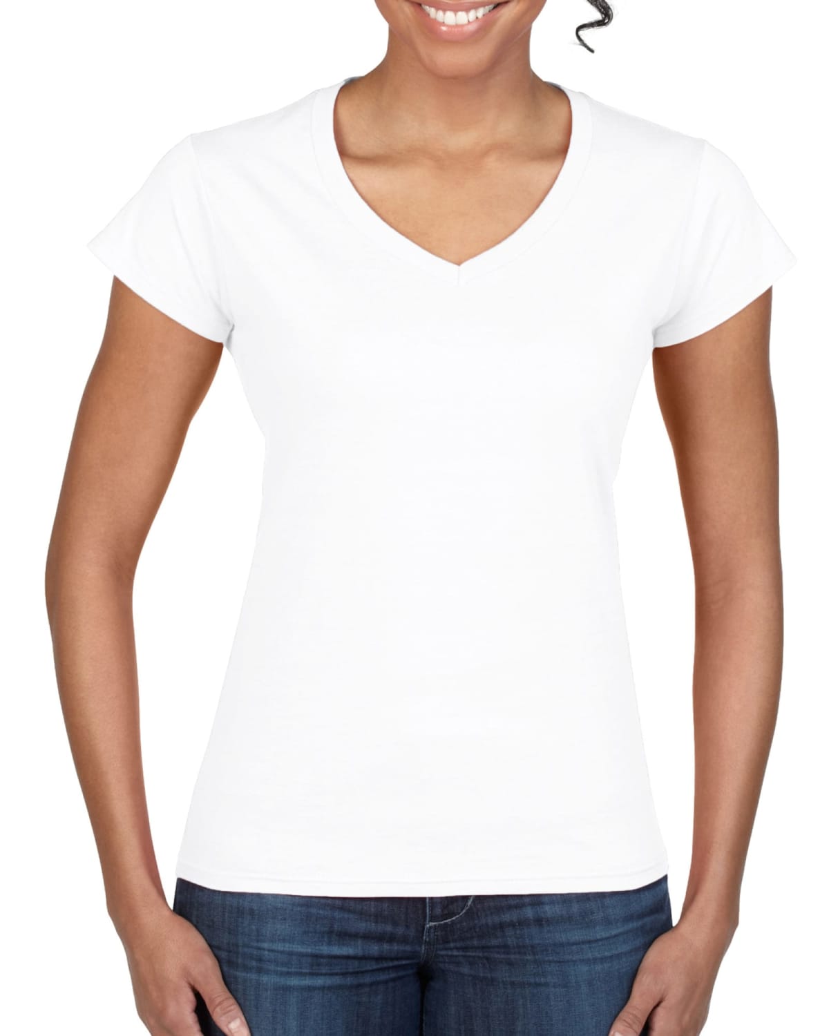 Gildan Comfy Soft Style Ladies' V-Neck Tees