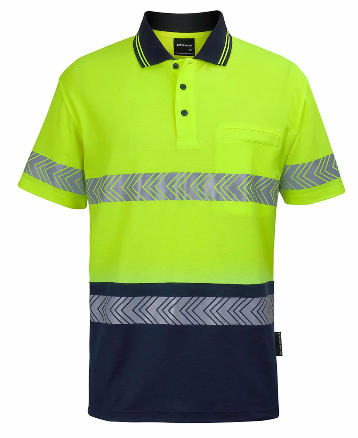 Hi Vis (D+N) Breathable Segmented Tape Polos