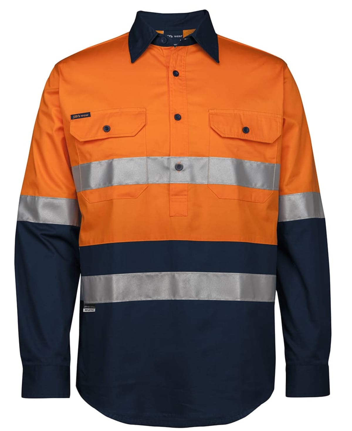 Hi Vis (D+N) Front Secure 150G Work Shirt
