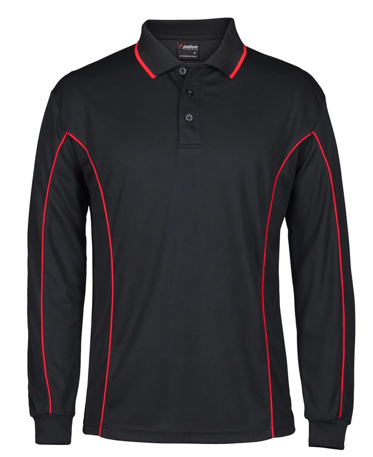 Podium Classic Long Sleeve Piping Polos