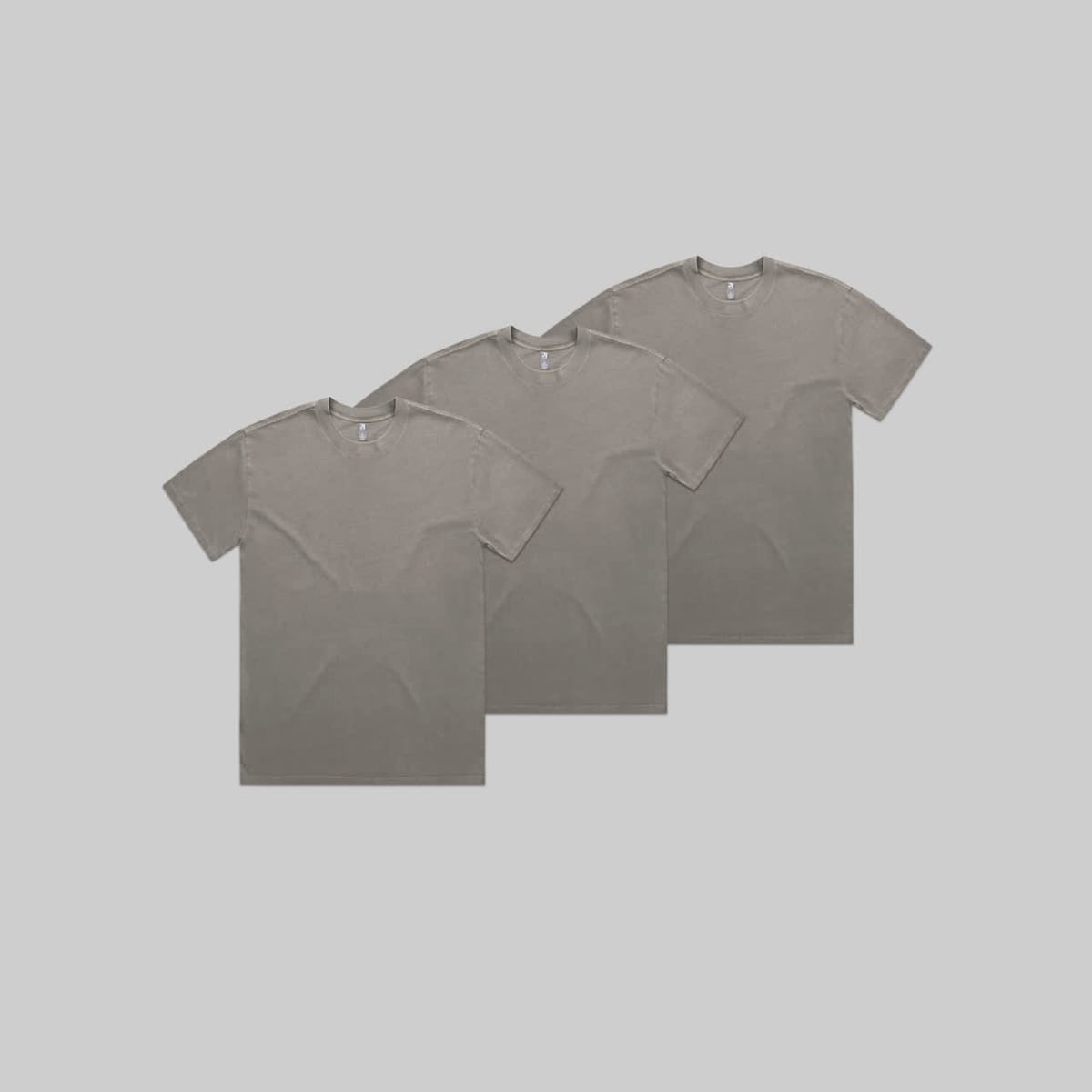 Faded Grey Heavy Faded Tee Bundle | 3 Packs