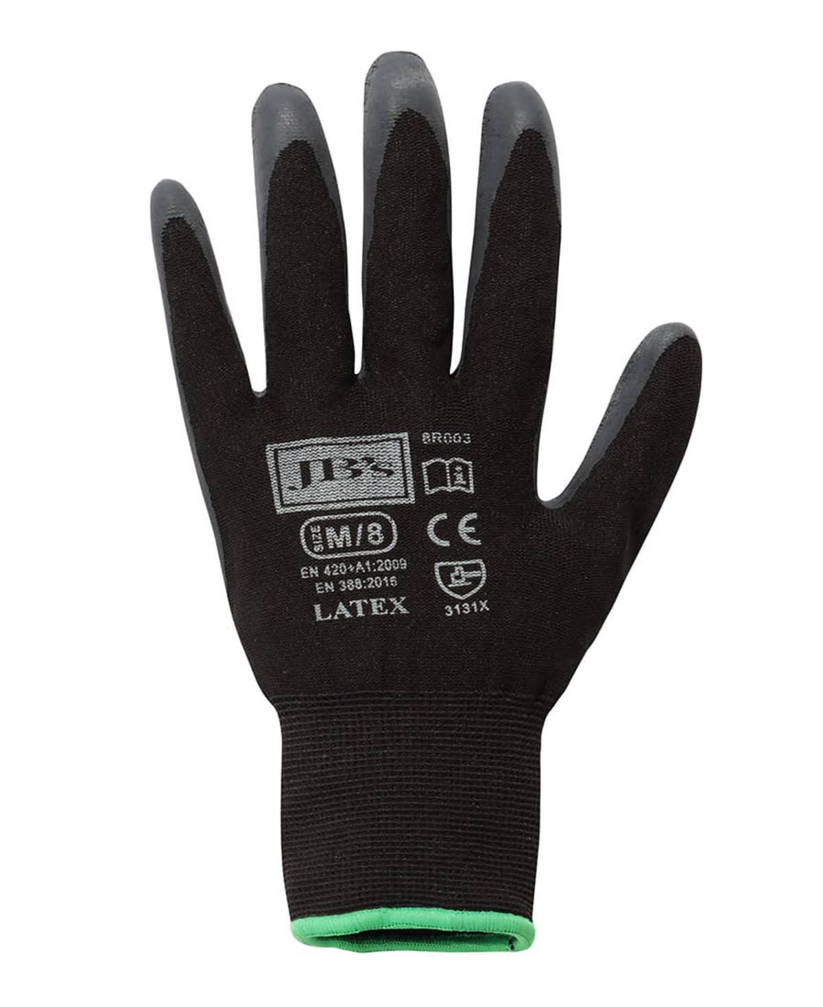 Black Guard Latex Gloves (12-Pack)