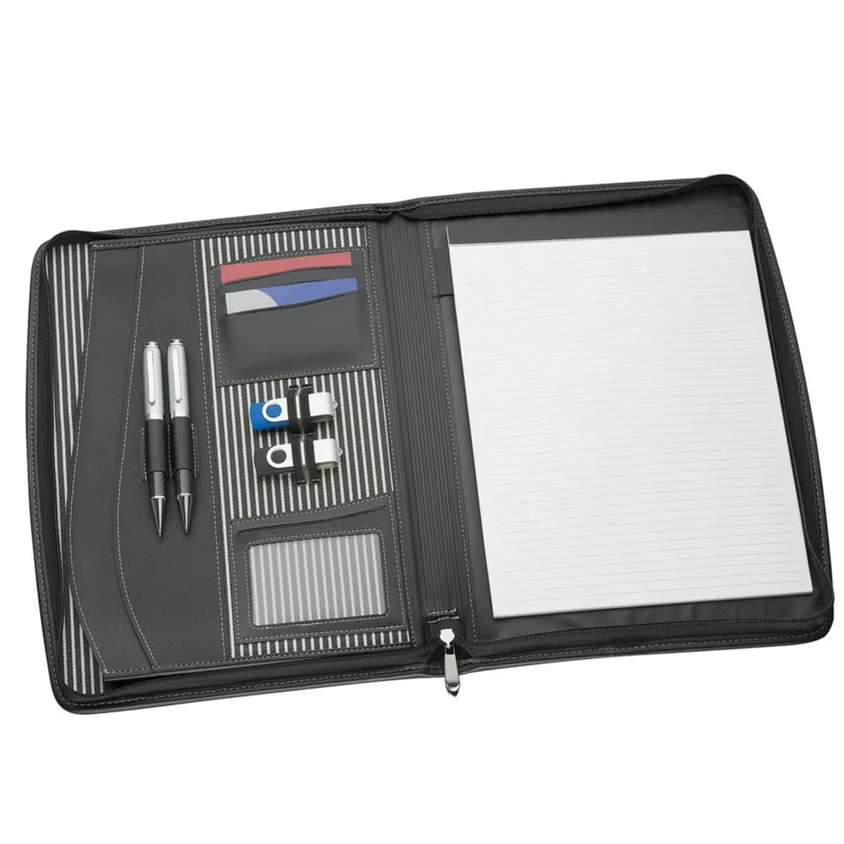 Florence A4 Imitation Leather Zip Compendiums